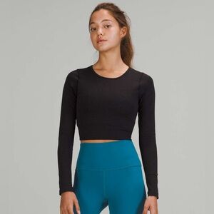 lululemon ebb to street long sleeve size 2